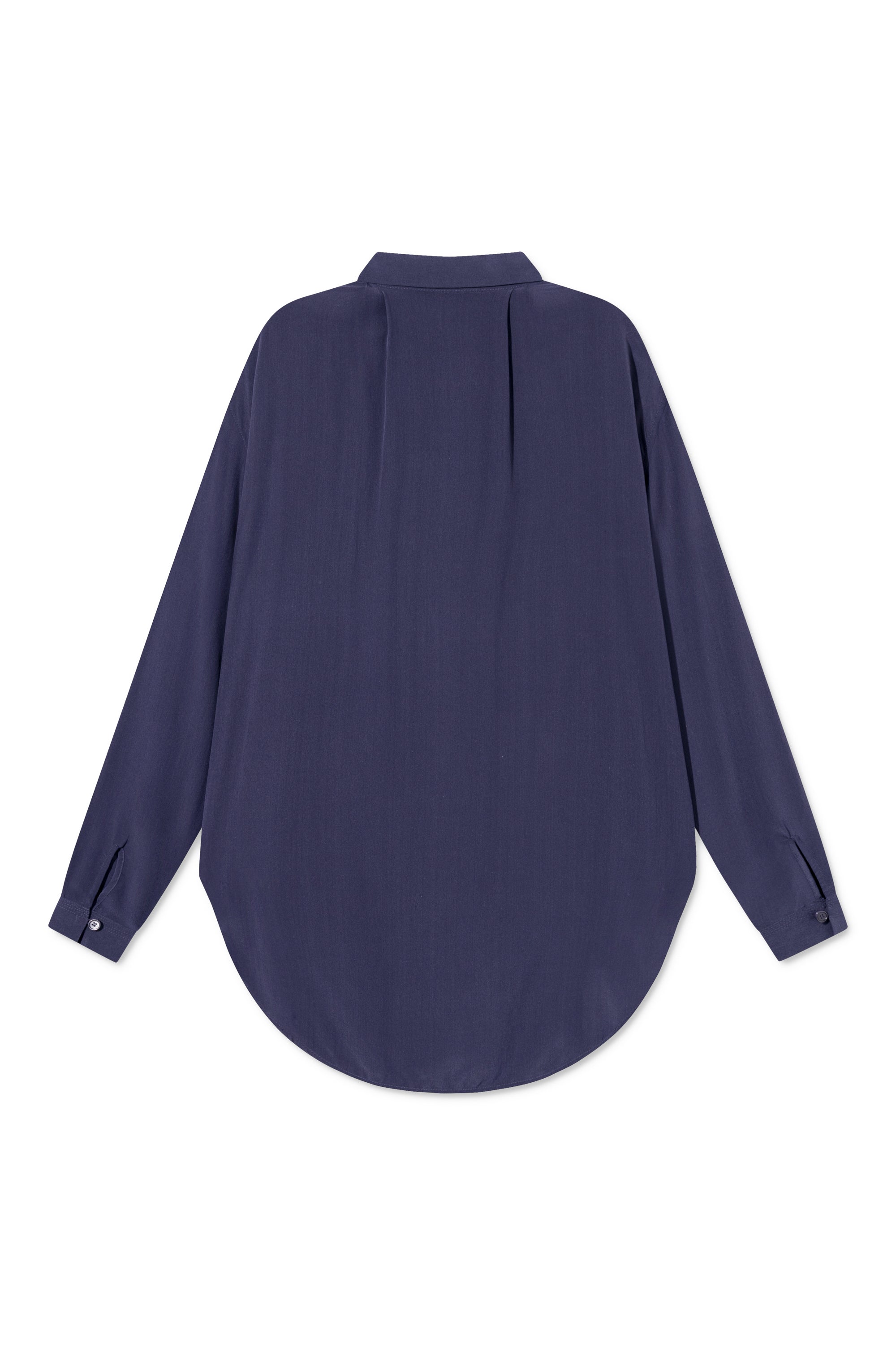 Rue de Tokyo SHELBY SHIRT SILK NAVY SHIRTS NAVY