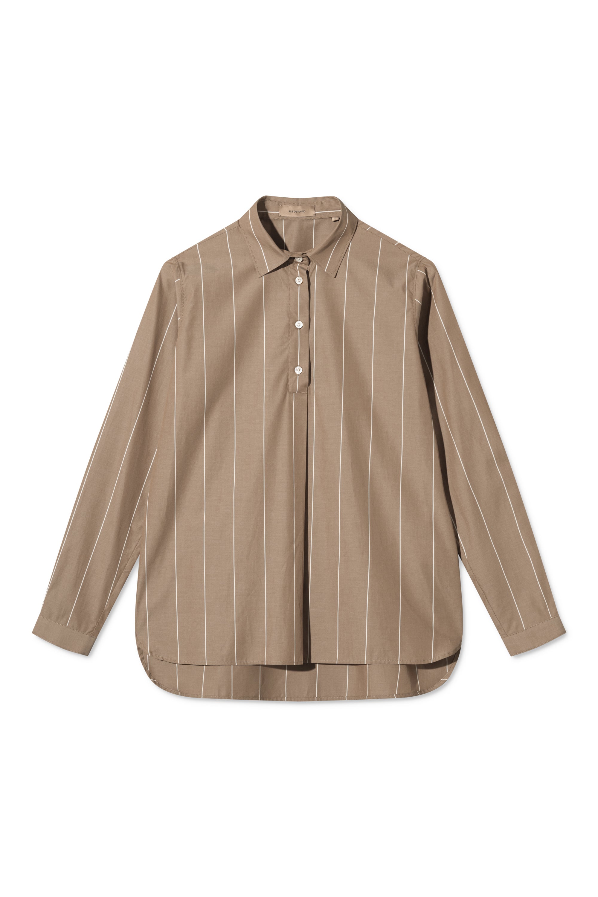 Rue de Tokyo STINE SHIRT BROWN STRIPE SHIRTS BROWN STRIPE