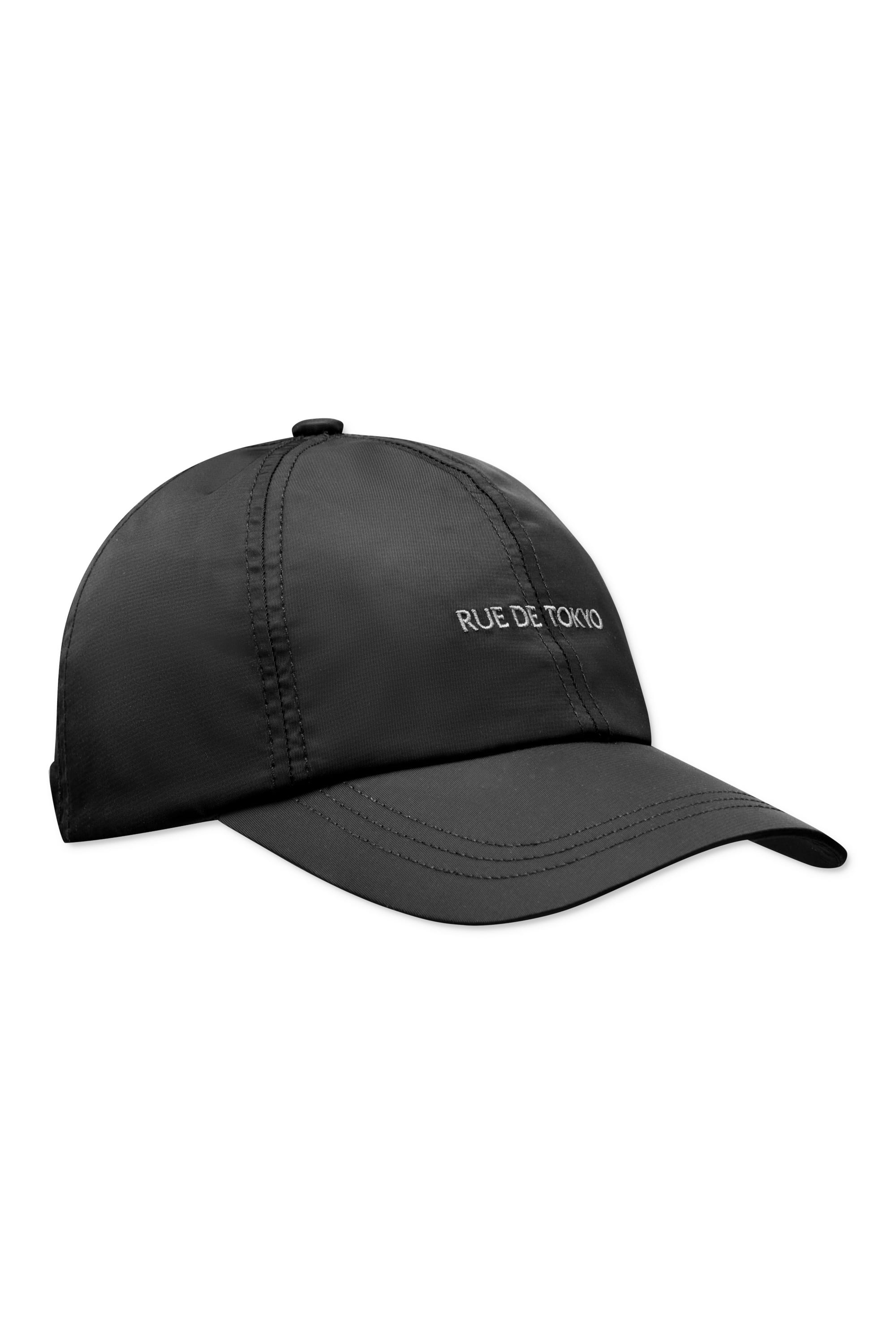 Rue de Tokyo ARA CAP BLACK WITH GREY LOGO ACCESSORIES BLACK WITH GREY LOGO