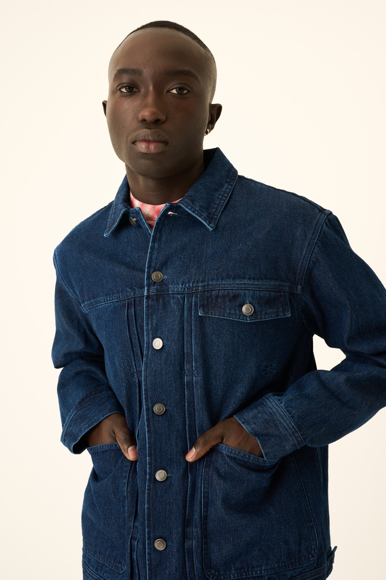 Rue de Tokyo CADE HEAVY DENIM Jackets DARK INDIGO DENIM