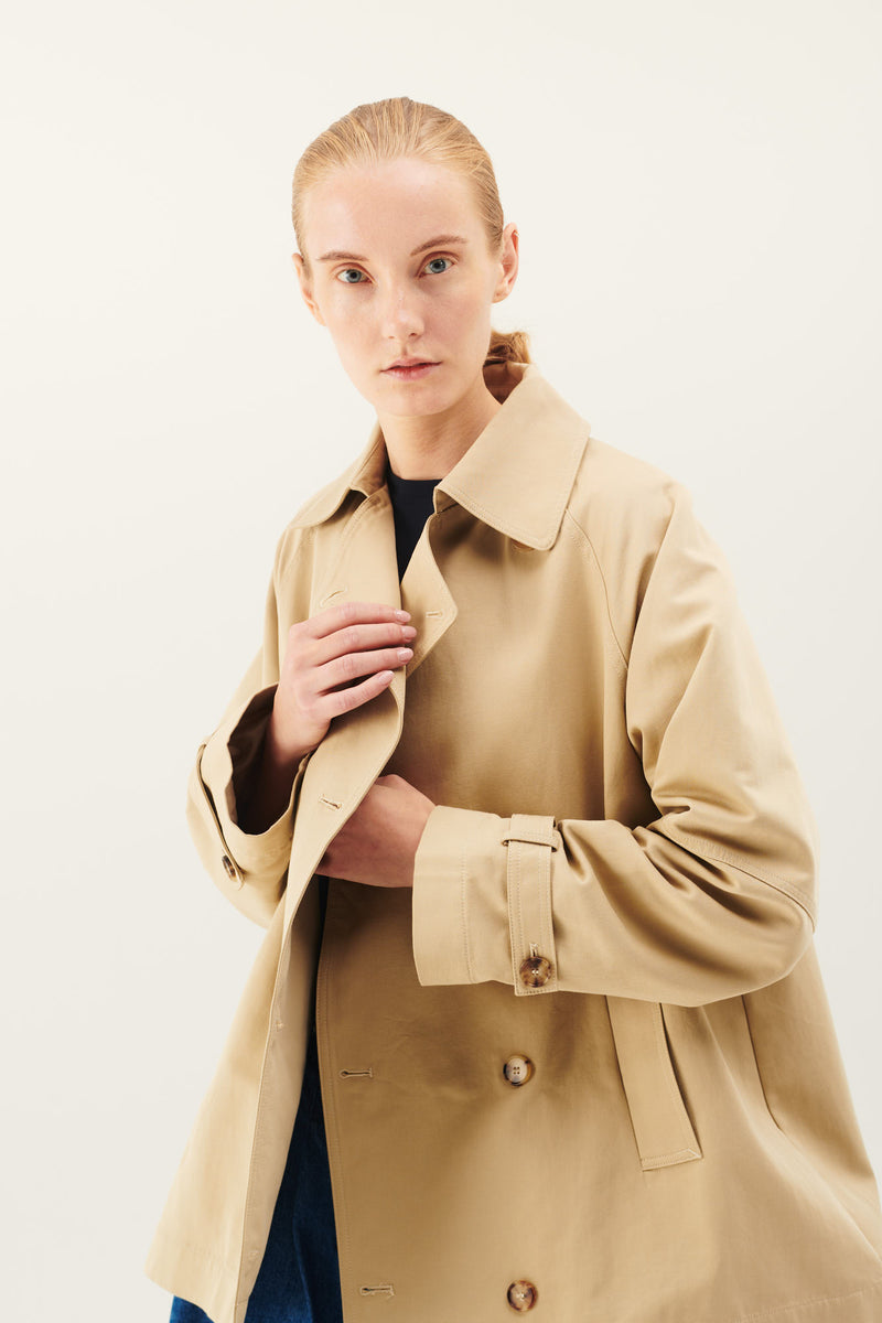 Rue de Tokyo CAJSA HEAVY TRENCH JACKETS SAND