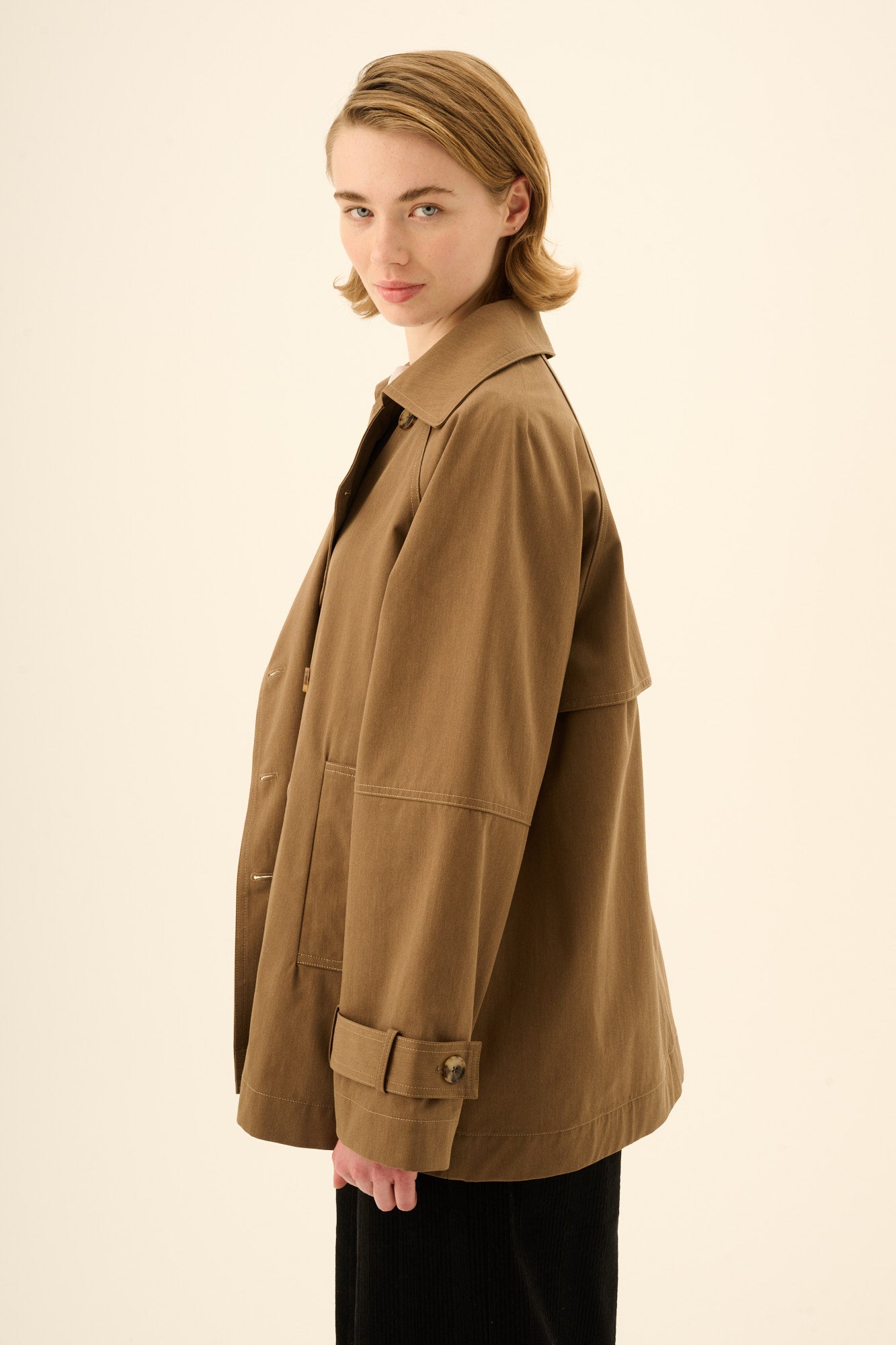 Rue de Tokyo CAJSA TRENCH Jackets DARK BROWN