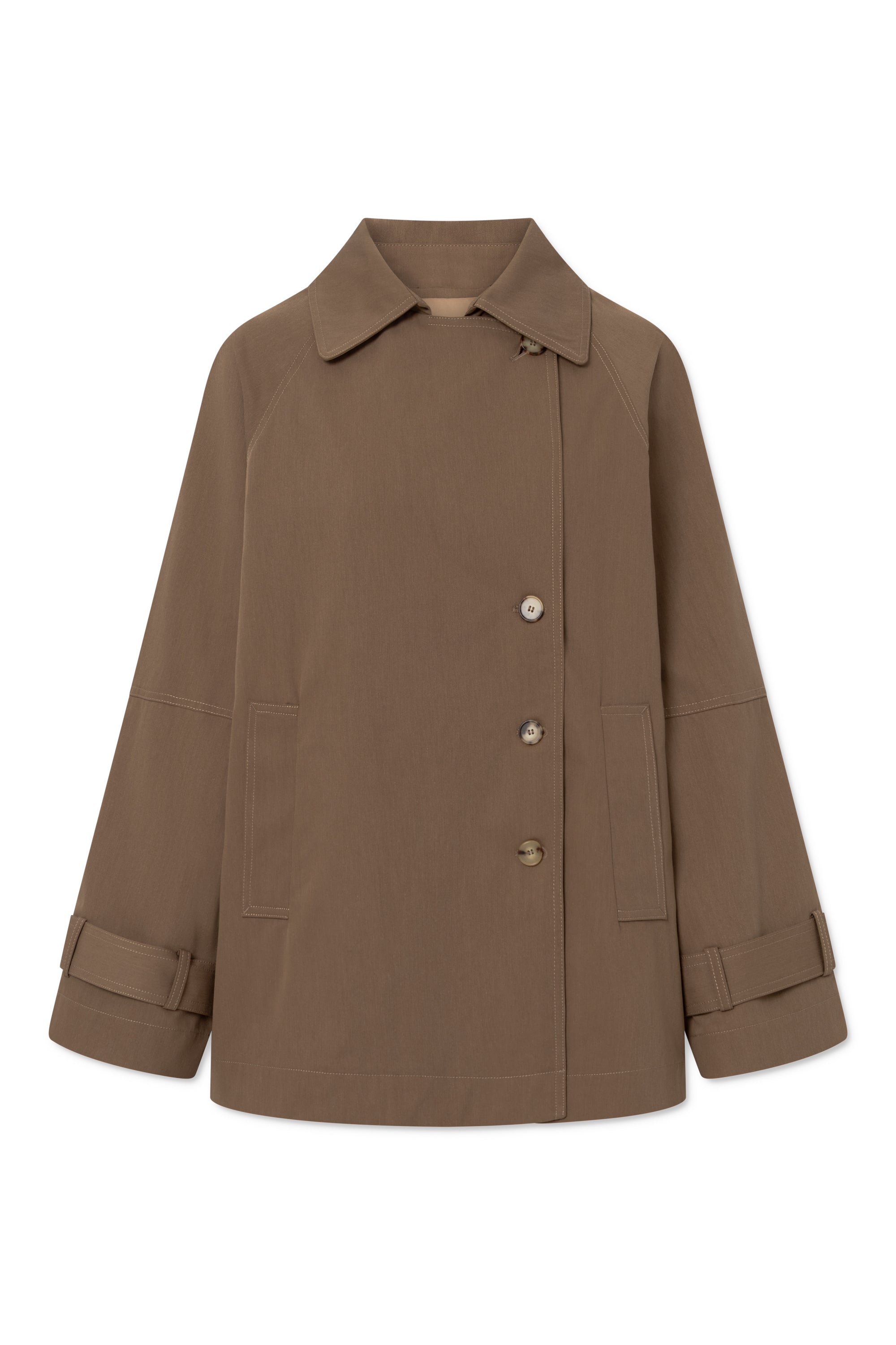 Rue de Tokyo CAJSA TRENCH Jackets DARK BROWN