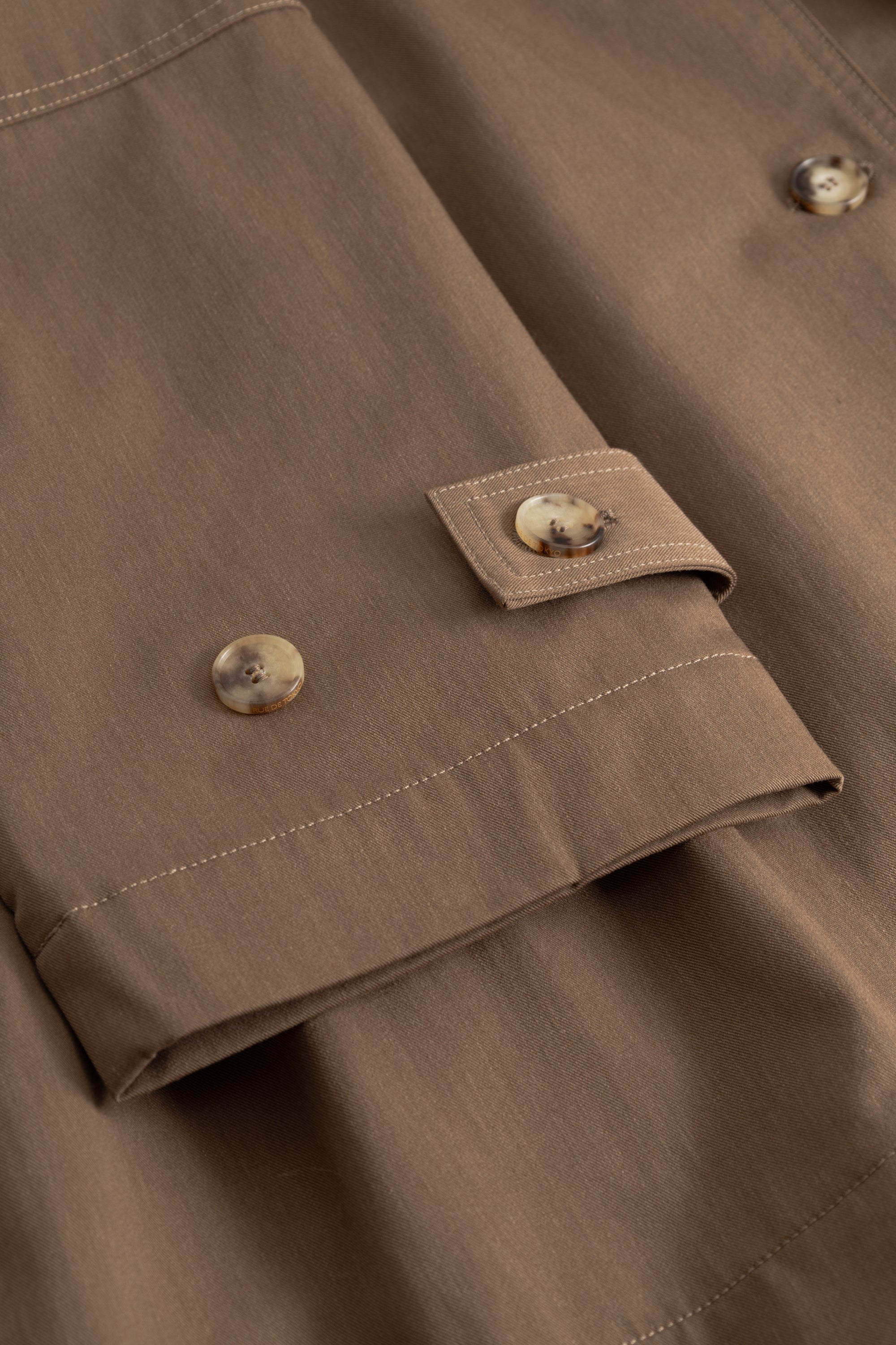 Rue de Tokyo CAJSA TRENCH Jackets DARK BROWN