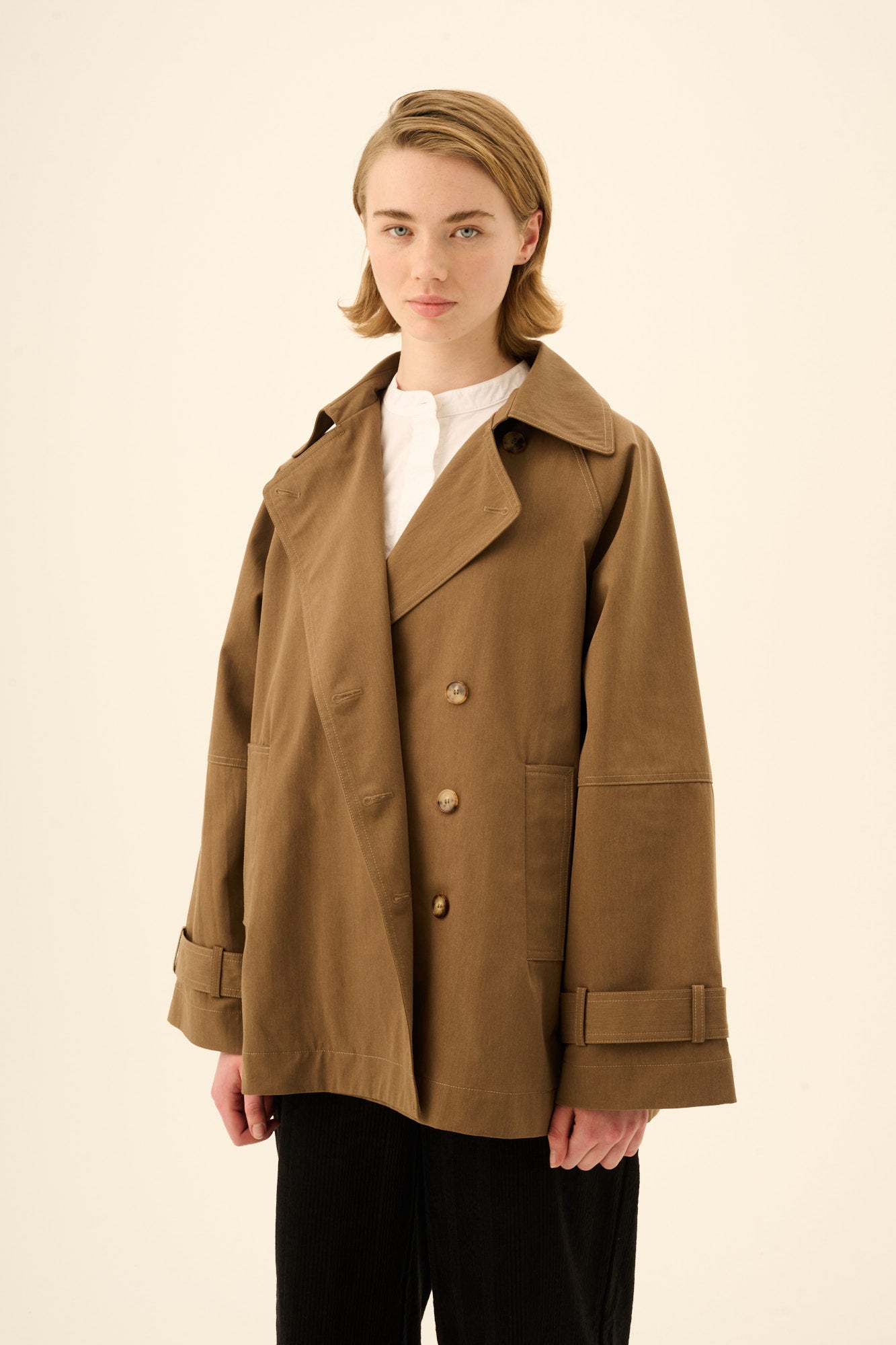 Rue de Tokyo CAJSA TRENCH Jackets DARK BROWN