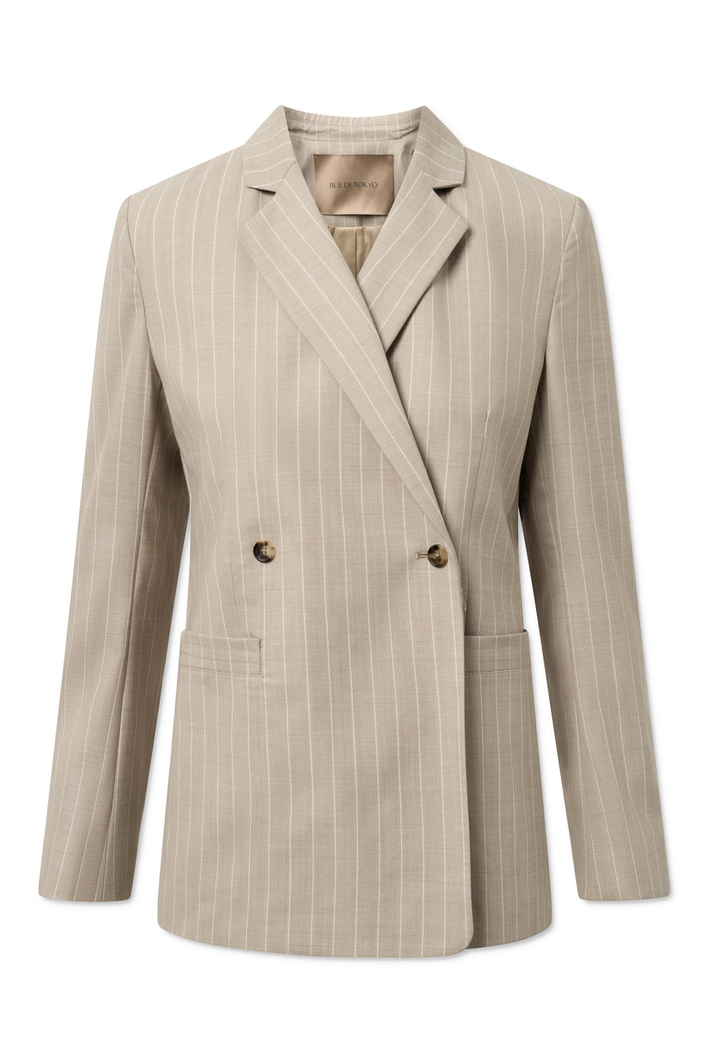 CAJ WOOL LINEN - STRIPED SAND – Rue De Tokyo