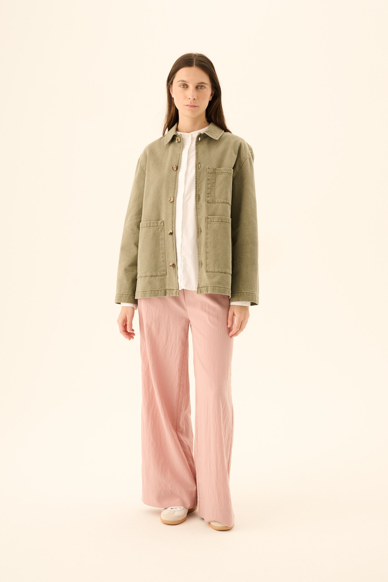 Rue de Tokyo CAMERON FADED TWILL Jackets SAGE GREEN