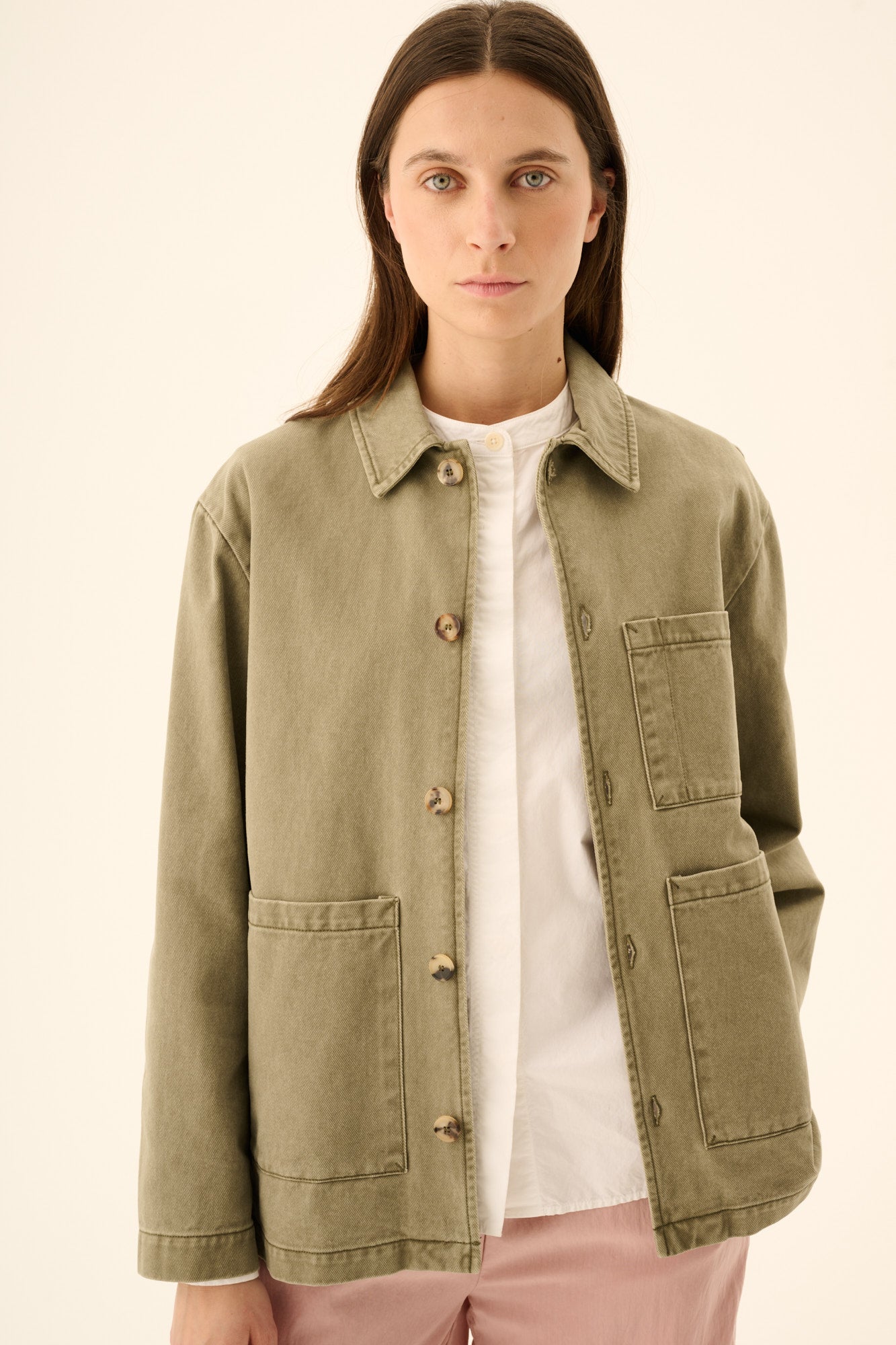 Rue de Tokyo CAMERON FADED TWILL Jackets SAGE GREEN