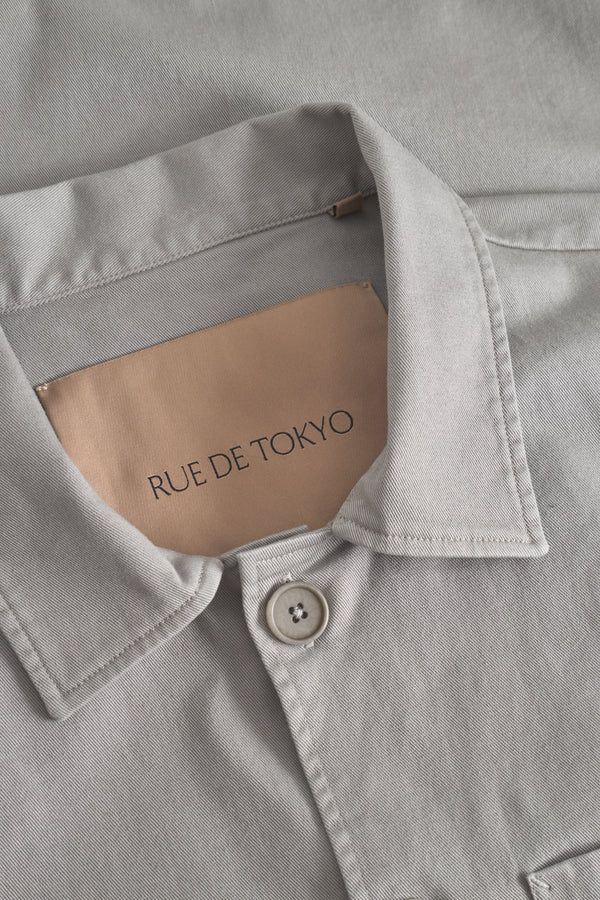 Rue de Tokyo CAMERON GARMENT DYED TWILL JACKETS ELEPHANT GREY