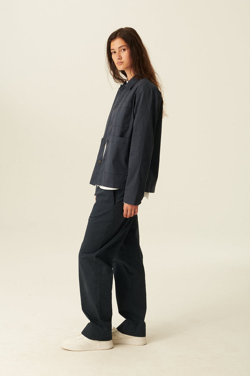 Rue de Tokyo CAMERON GARMENT DYED TWILL JACKETS DARK NAVY