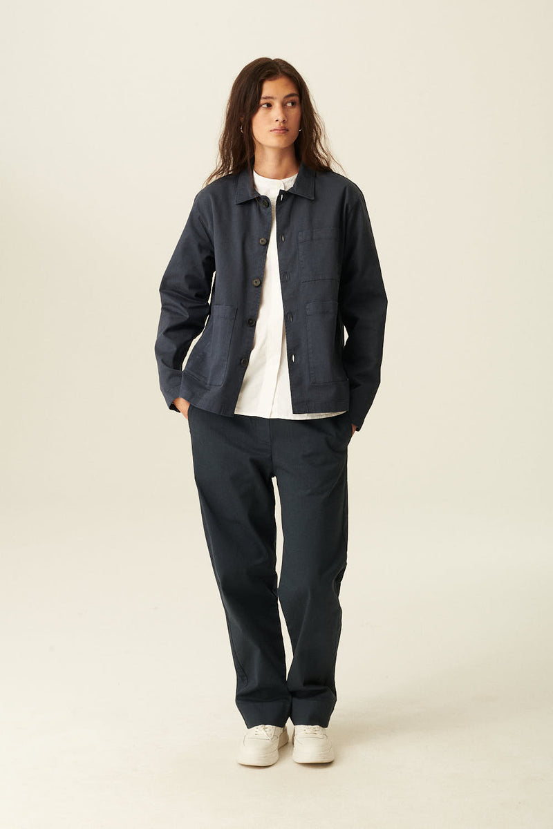 Rue de Tokyo CAMERON GARMENT DYED TWILL JACKETS DARK NAVY