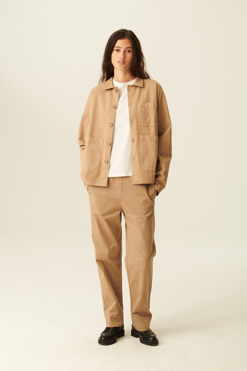 Rue de Tokyo CAMERON GARMENT DYED TWILL JACKETS LIGHT BROWN