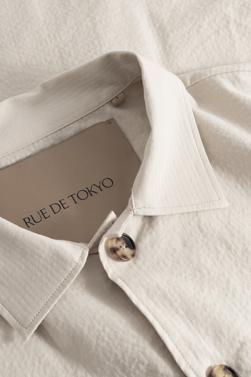 Rue de Tokyo CAMERON HEAVY SEERSUCKER JACKETS SAND