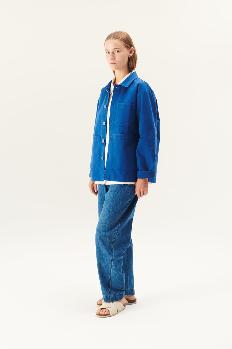 Rue de Tokyo CAMERON PRE DYED TWILL JACKETS BLUE