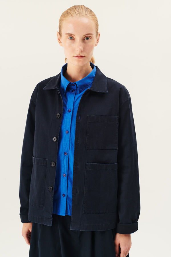 Rue de Tokyo CAMERON PRE DYED TWILL JACKETS DARK NAVY