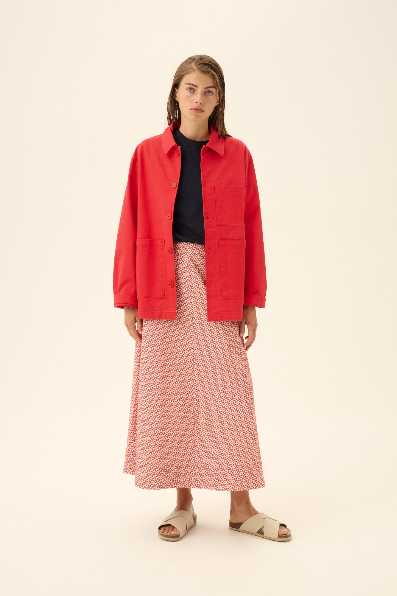 Rue de Tokyo CAMERON TWILL Jackets BITTERSWEET RED