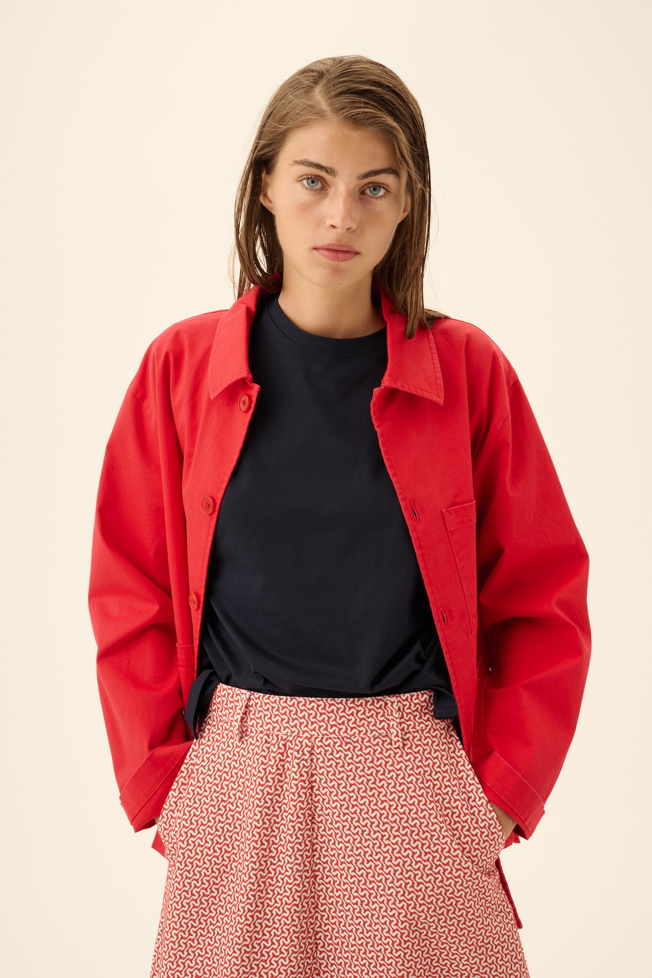 Rue de Tokyo CAMERON TWILL Jackets BITTERSWEET RED