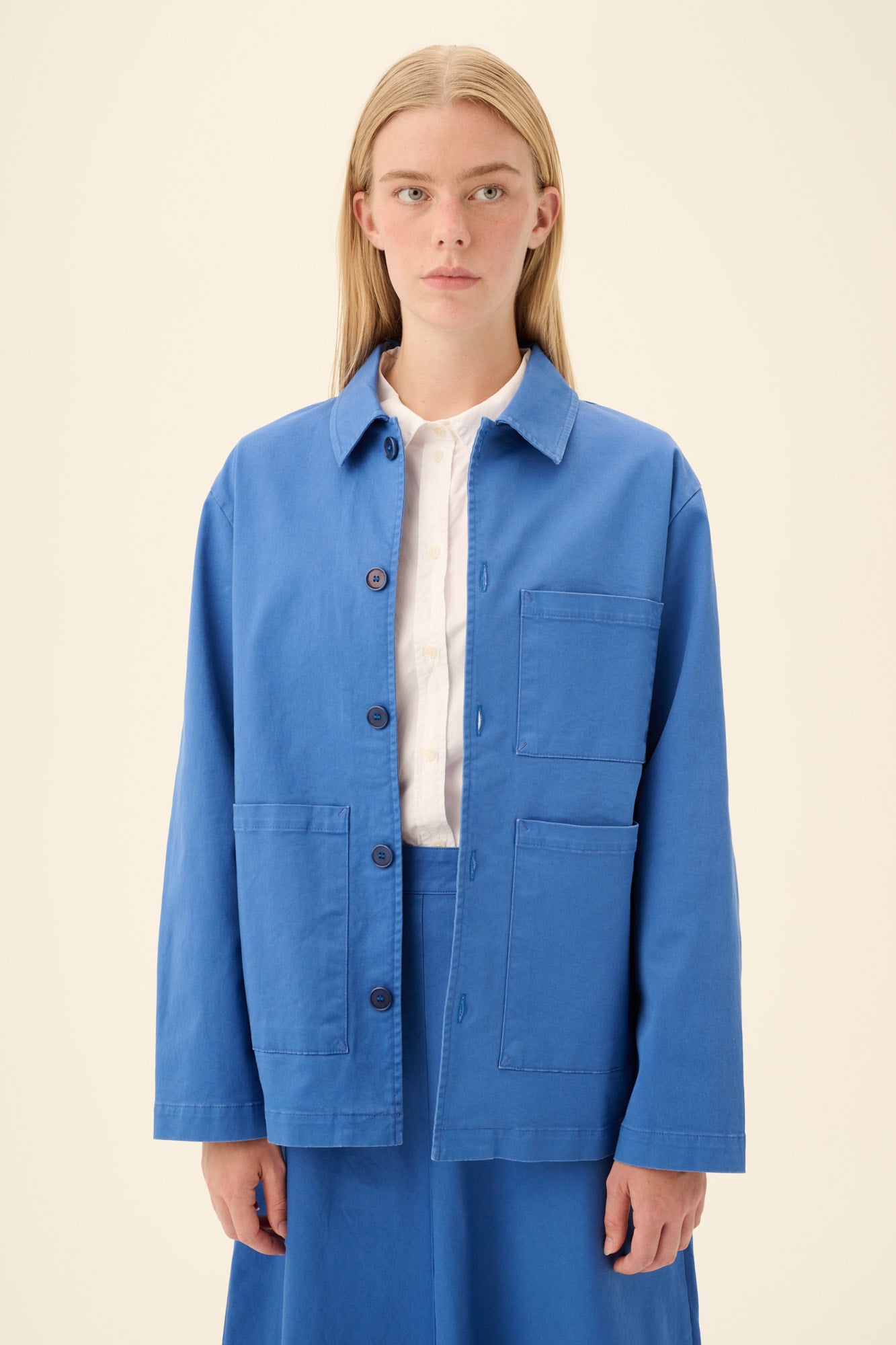 Rue de Tokyo CAMERON TWILL Jackets STRONG BLUE