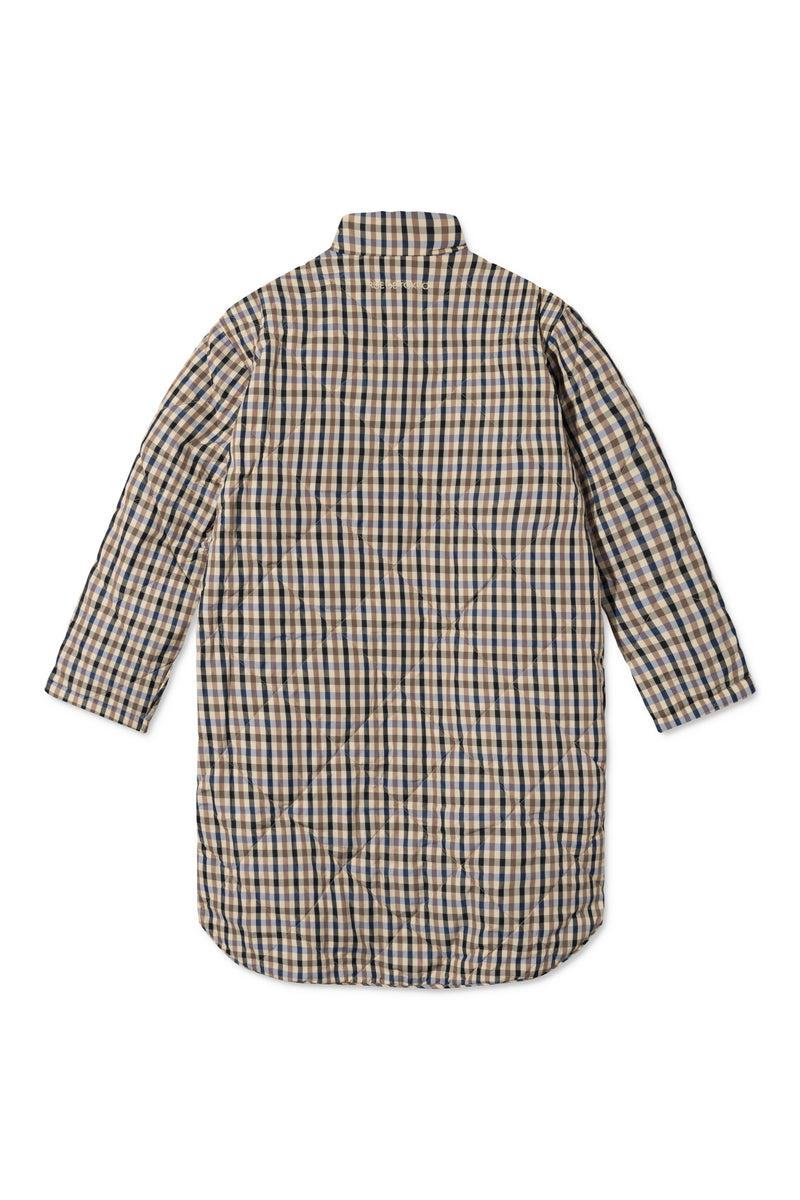 Rue de Tokyo CAMILLE COAT BLUE BROWN CHECK COATS BLUE BROWN CHECK