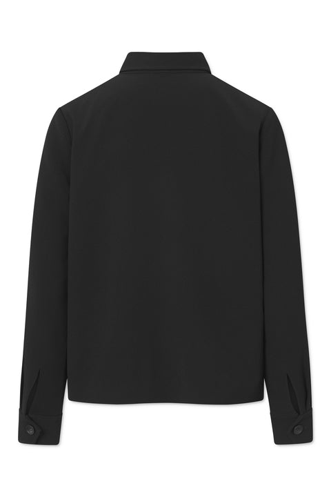 Rue de Tokyo CANDRA HEAVY CREPE JACKETS BLACK