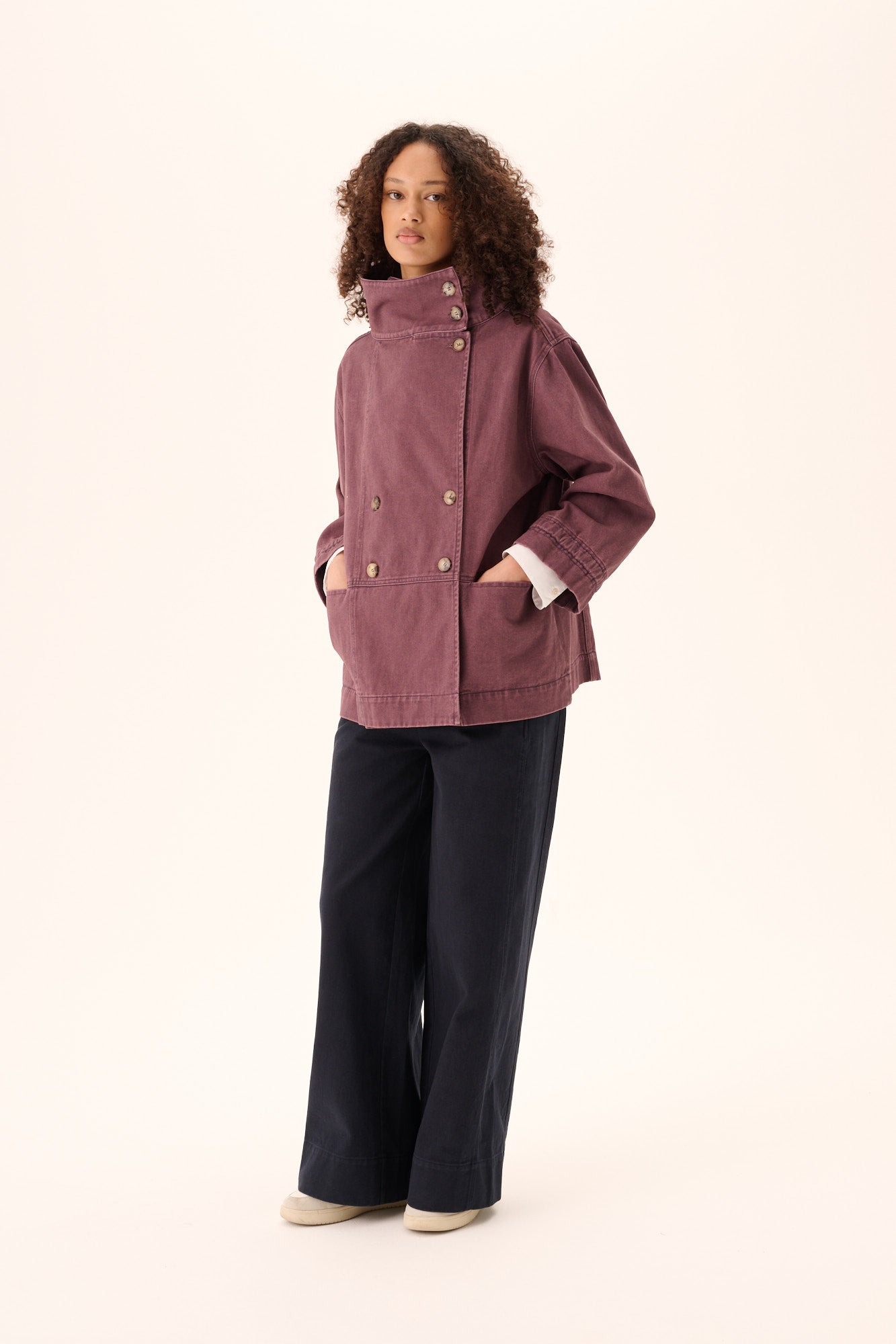 Rue de Tokyo CARALYN FADED TWILL Jackets FADED MAUVE