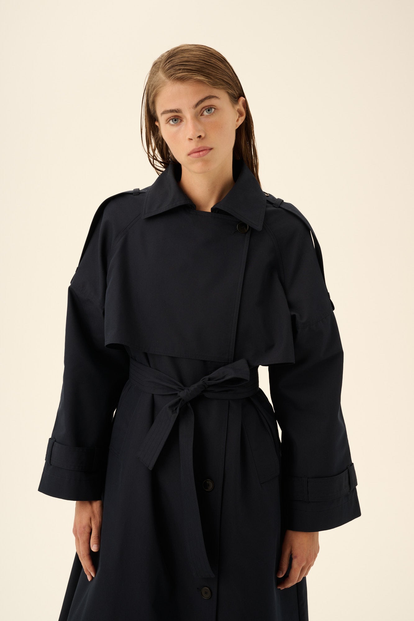 Rue de Tokyo CARLETTA TRENCH Coats NAVY