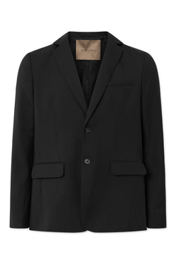 Rue de Tokyo CASPIAN WOOL SUITING BLAZERS BLACK