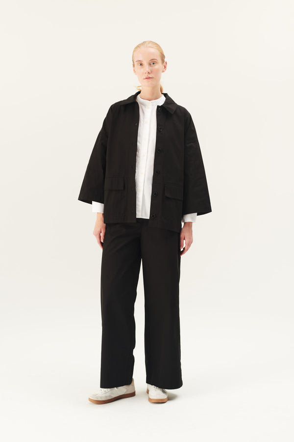 Rue de Tokyo CASSY COTTON TWILL JACKETS BLACK