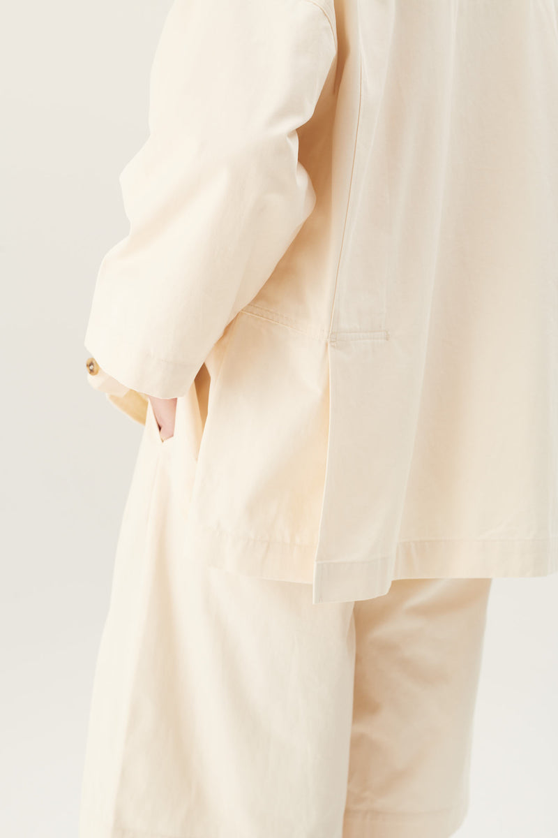 Rue de Tokyo CASSY COTTON TWILL JACKETS IVORY