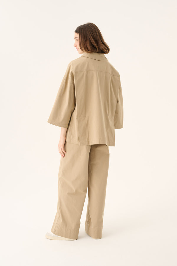 Rue de Tokyo CASSY COTTON TWILL JACKETS KHAKI