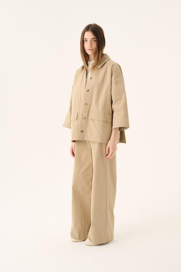 Rue de Tokyo CASSY COTTON TWILL JACKETS KHAKI