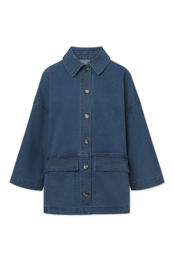 Rue de Tokyo CASSY GARMENT WASHED DENIM JACKETS DARK INDIGO