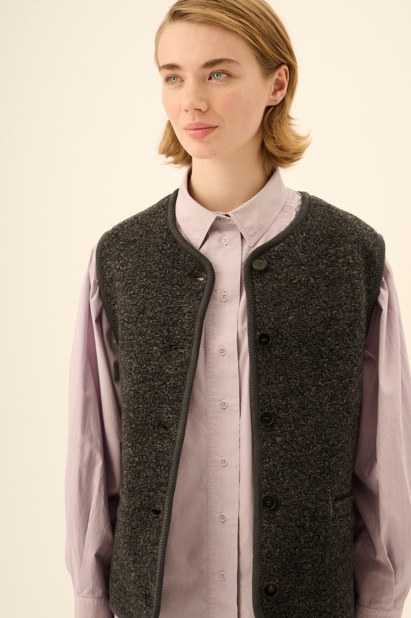 Rue de Tokyo CAS TEDDY Jackets DARK COAL