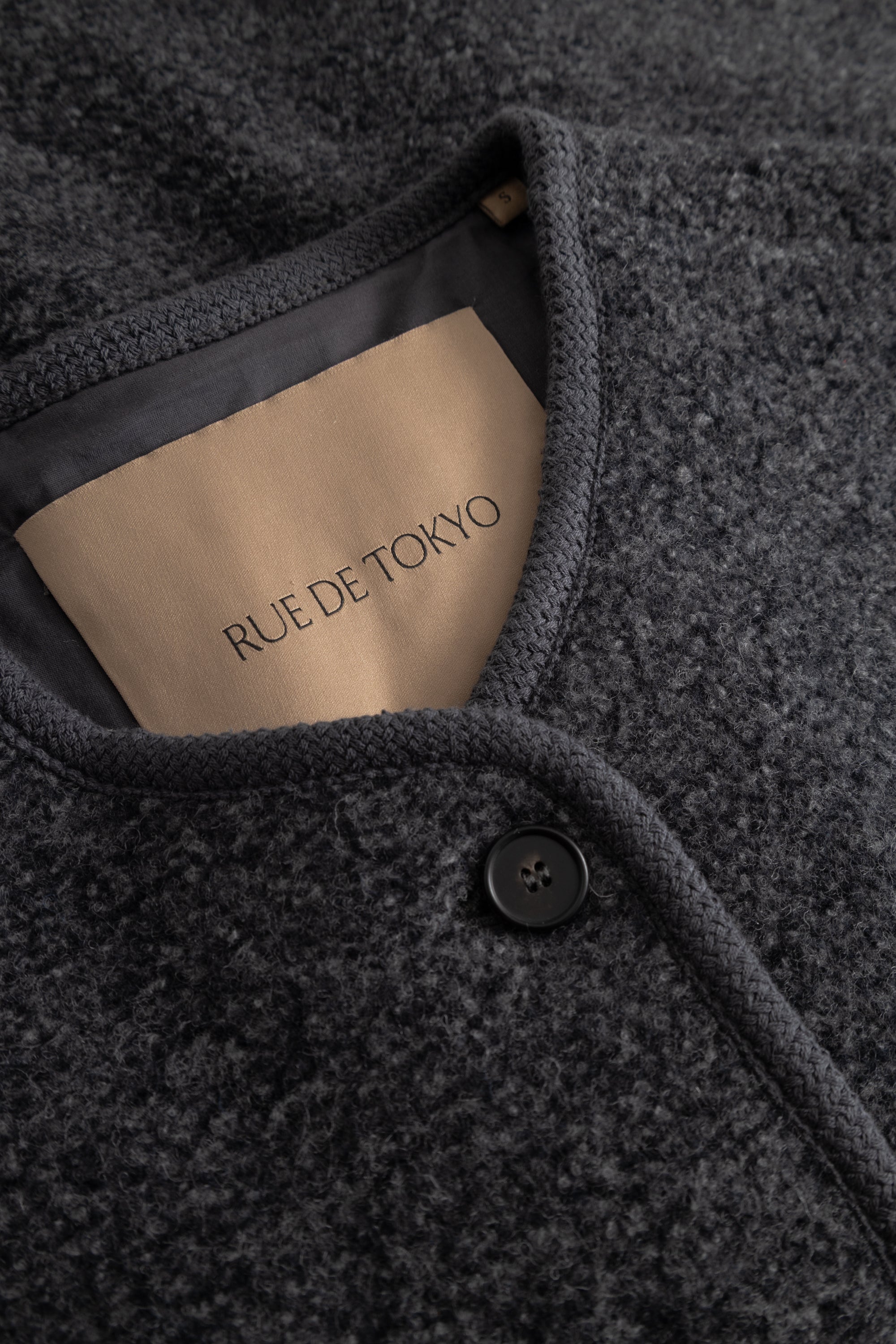 Rue de Tokyo CAS TEDDY Jackets DARK COAL