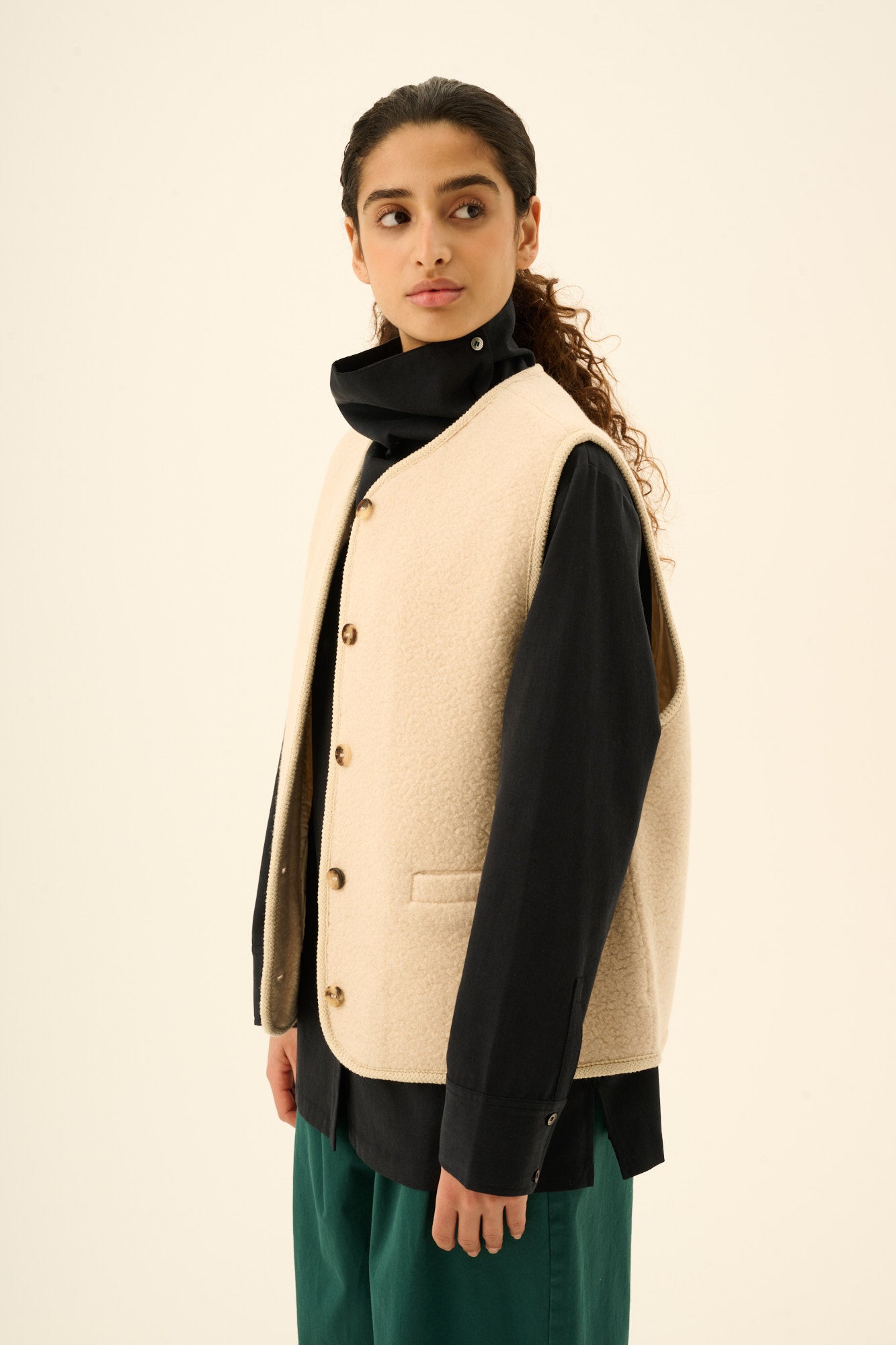 Rue de Tokyo CAS TEDDY Jackets ECRU