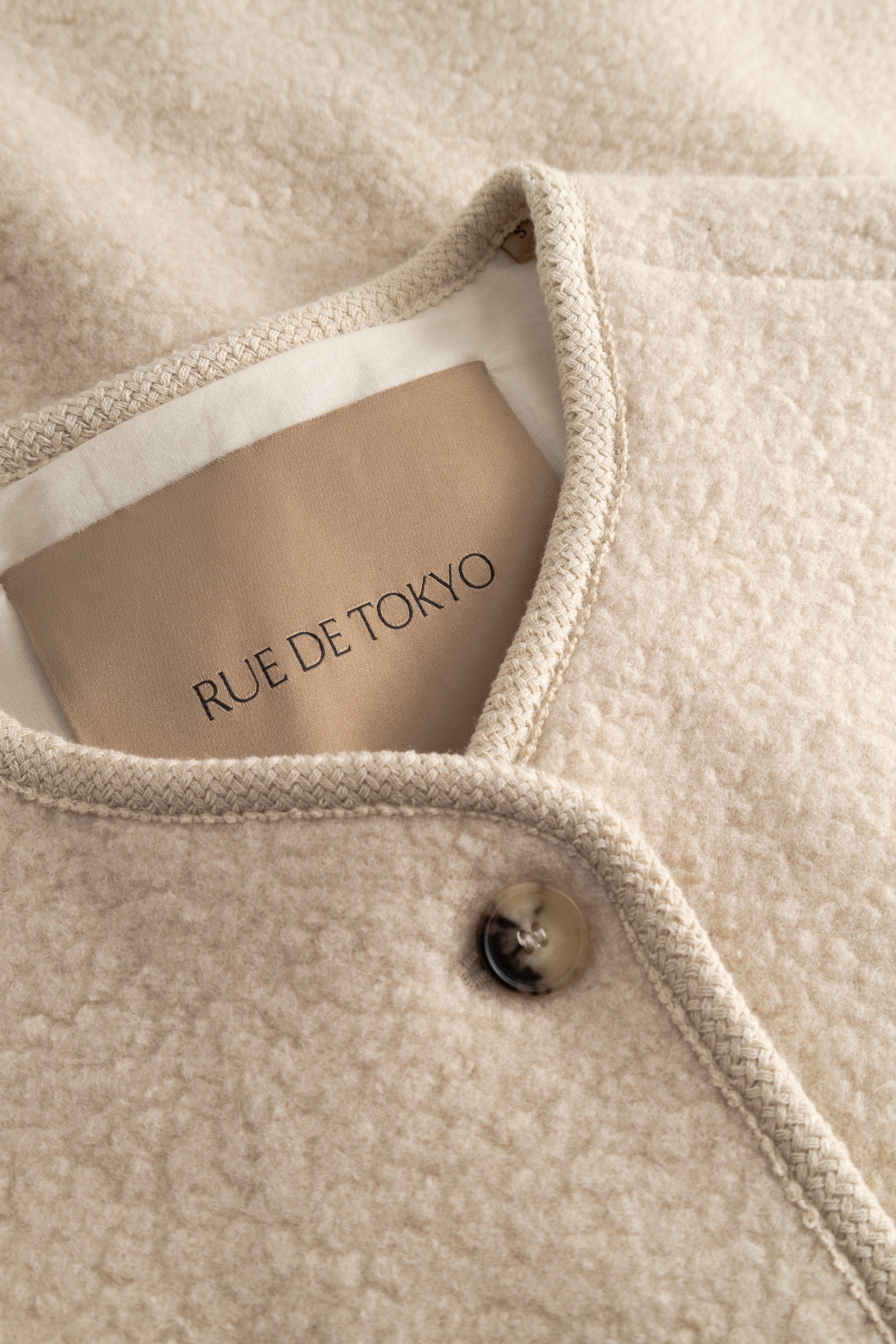 Rue de Tokyo CAS TEDDY Jackets ECRU