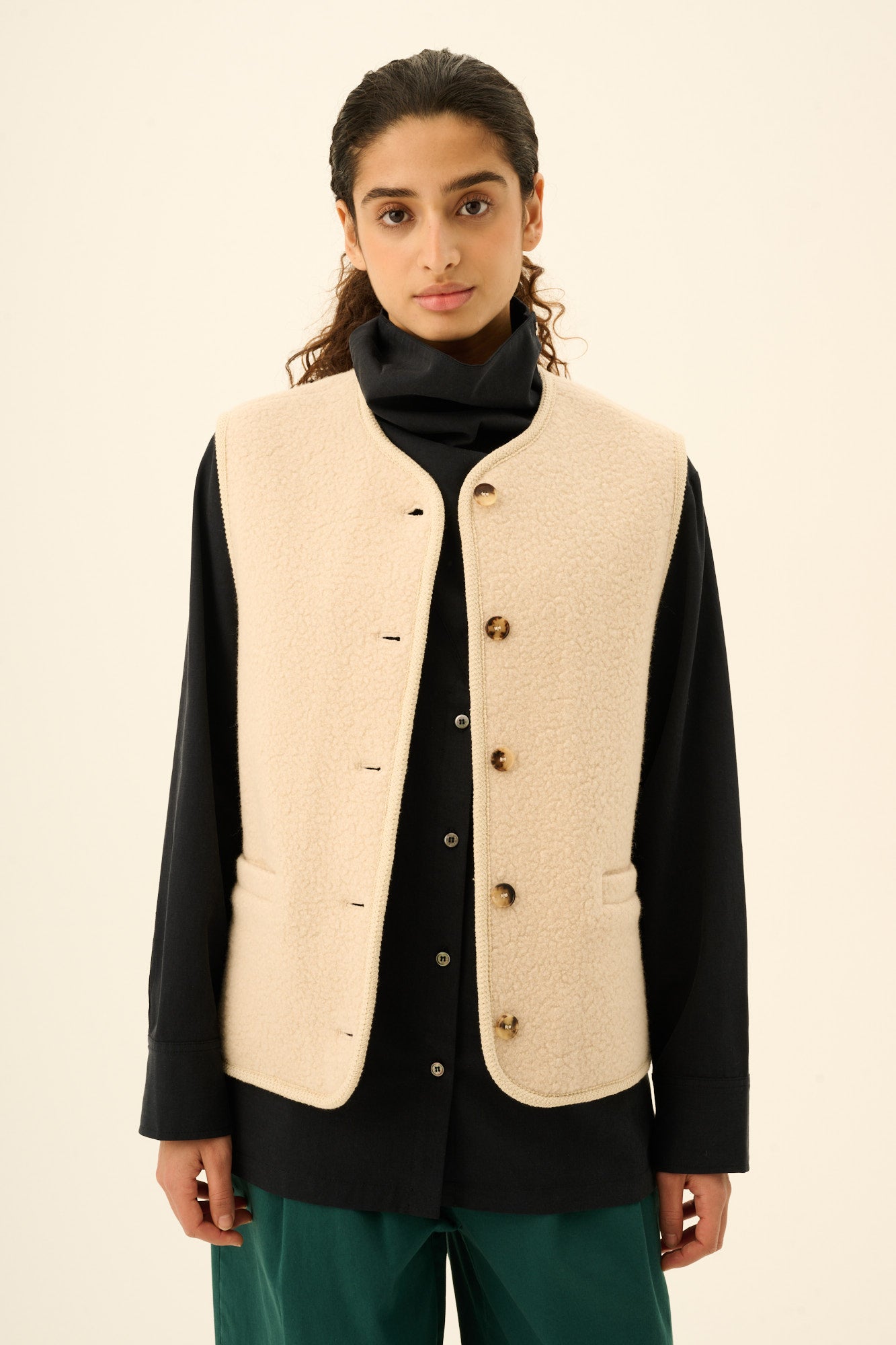 Rue de Tokyo CAS TEDDY Jackets ECRU