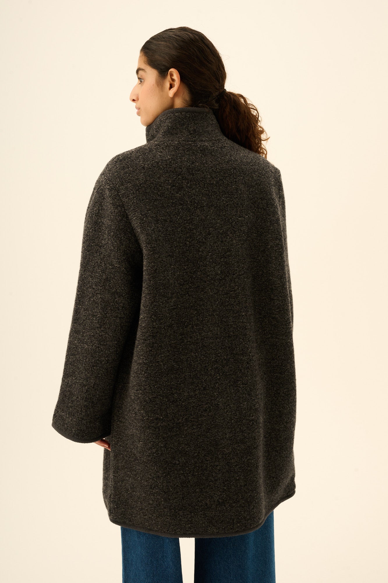 Rue de Tokyo CEDAR TEDDY Coats DARK COAL