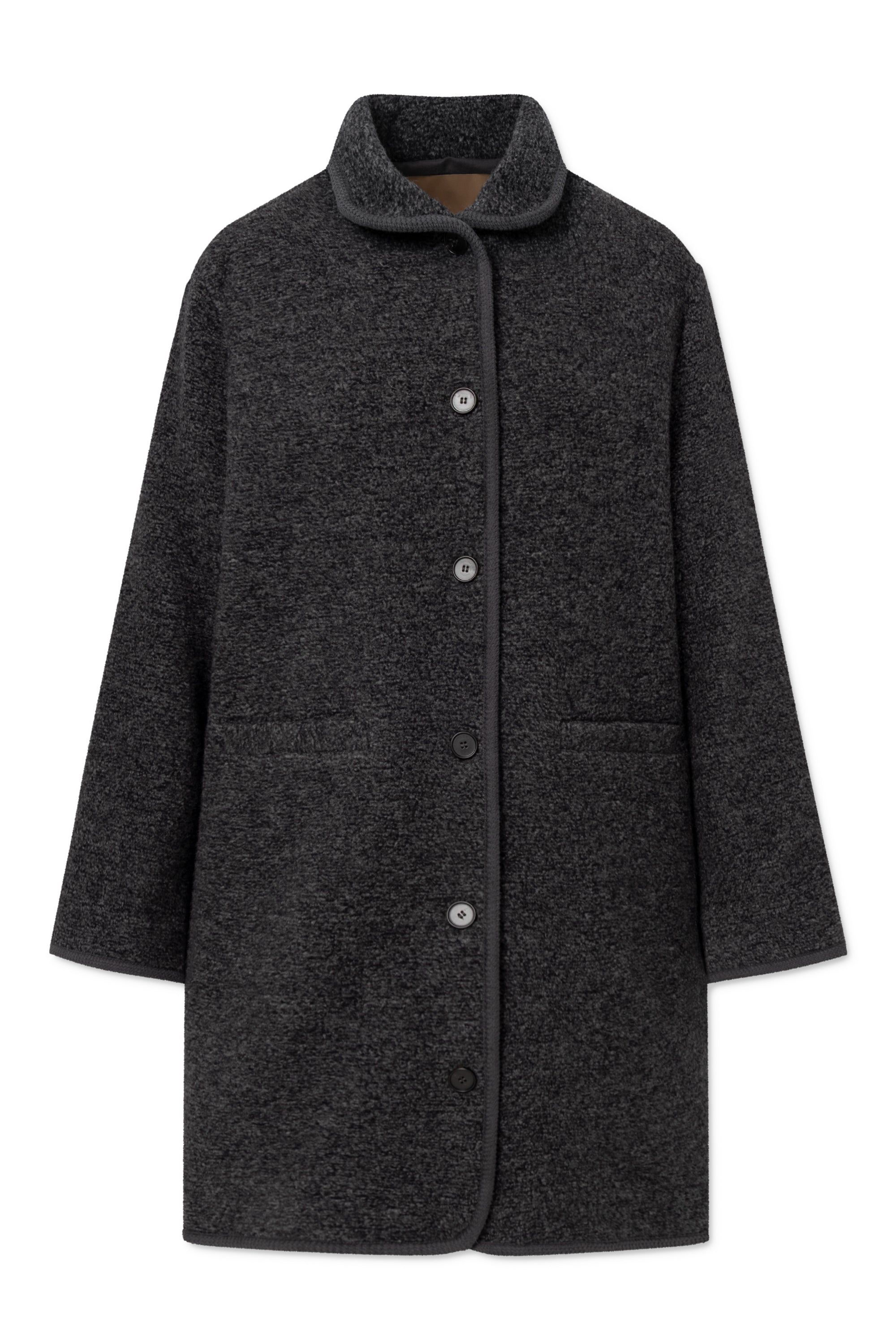 Rue de Tokyo CEDAR TEDDY Coats DARK COAL