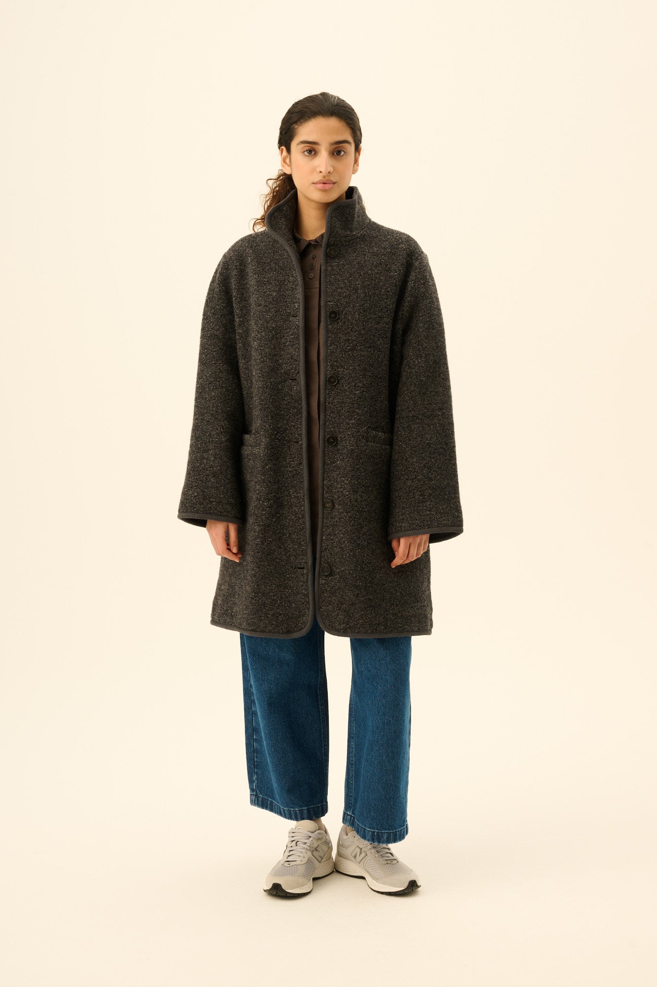 Rue de Tokyo CEDAR TEDDY Coats DARK COAL