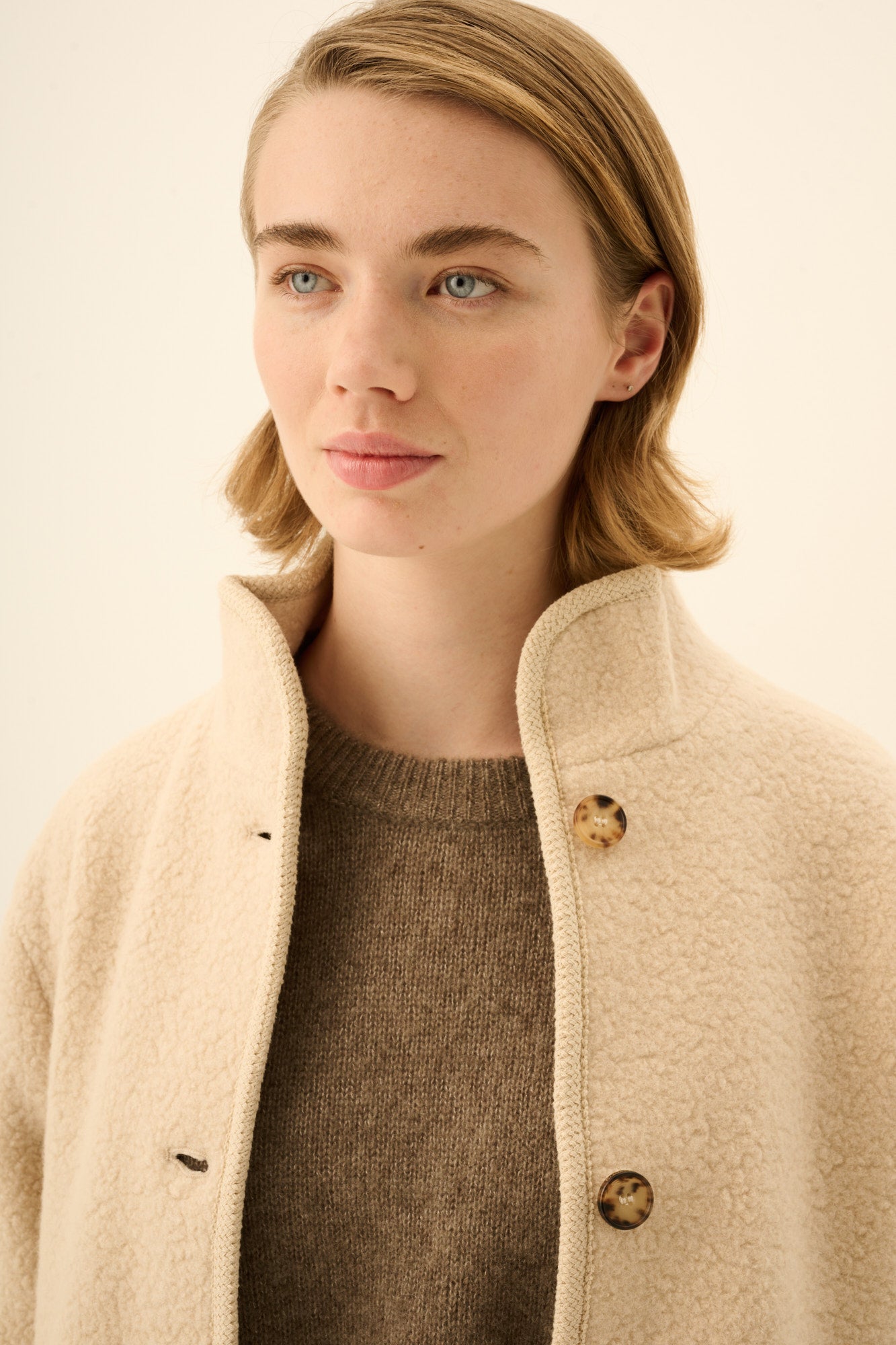 Rue de Tokyo CEDAR TEDDY Coats ECRU
