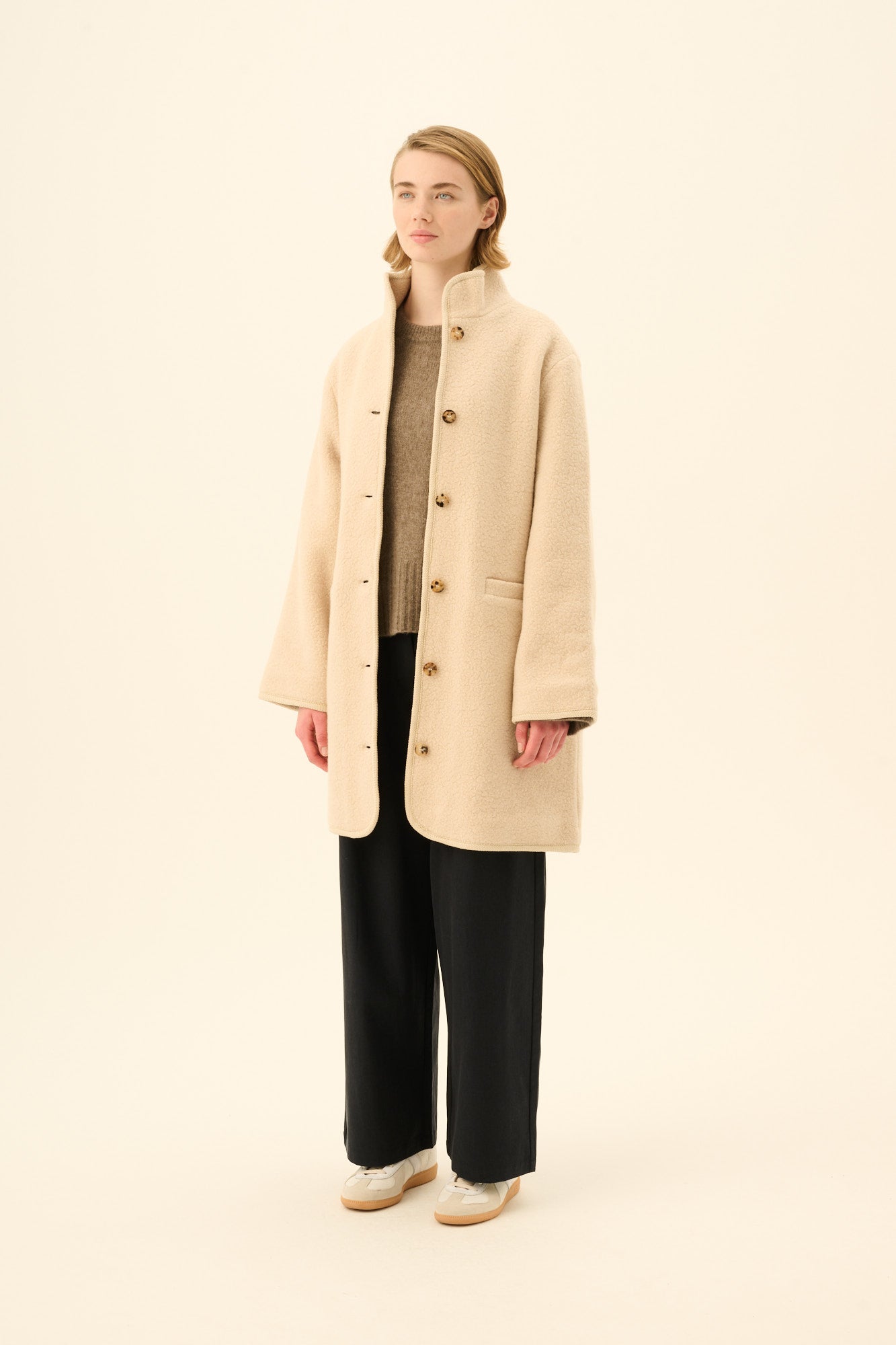 Rue de Tokyo CEDAR TEDDY Coats ECRU