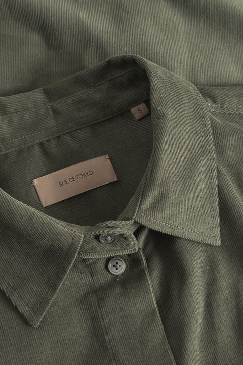 Rue de Tokyo CELESTA BABY CORD GOTS JACKETS MOSS GREEN