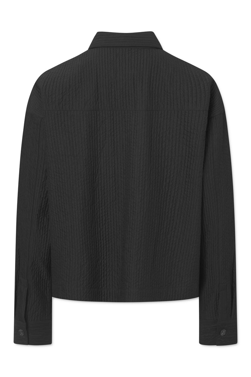 Rue de Tokyo CELESTE BUBBLE STRIPE JACKETS BLACK