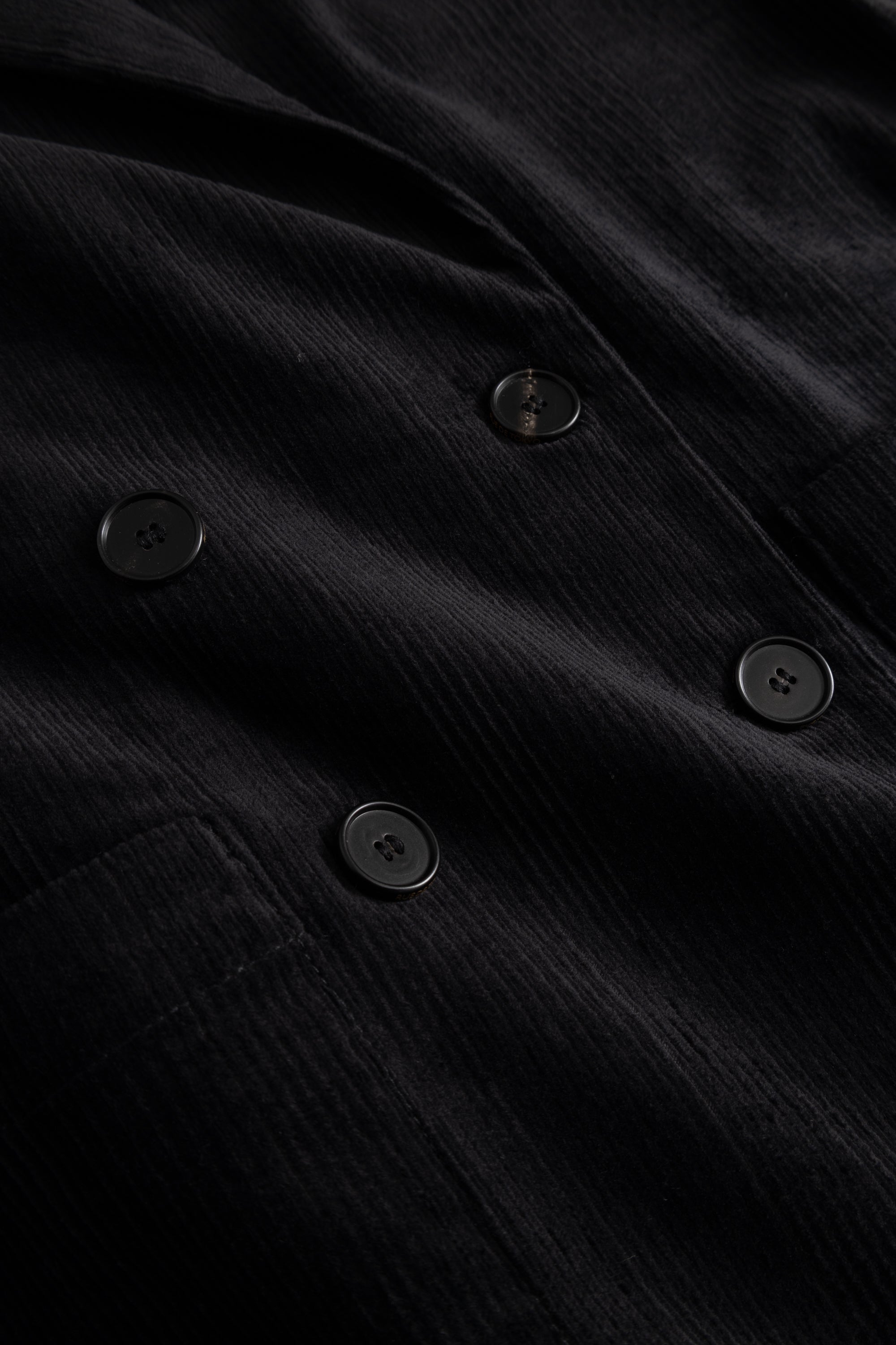 Rue de Tokyo CERSEI STRUCTURED CORDUROY Jackets BLACK