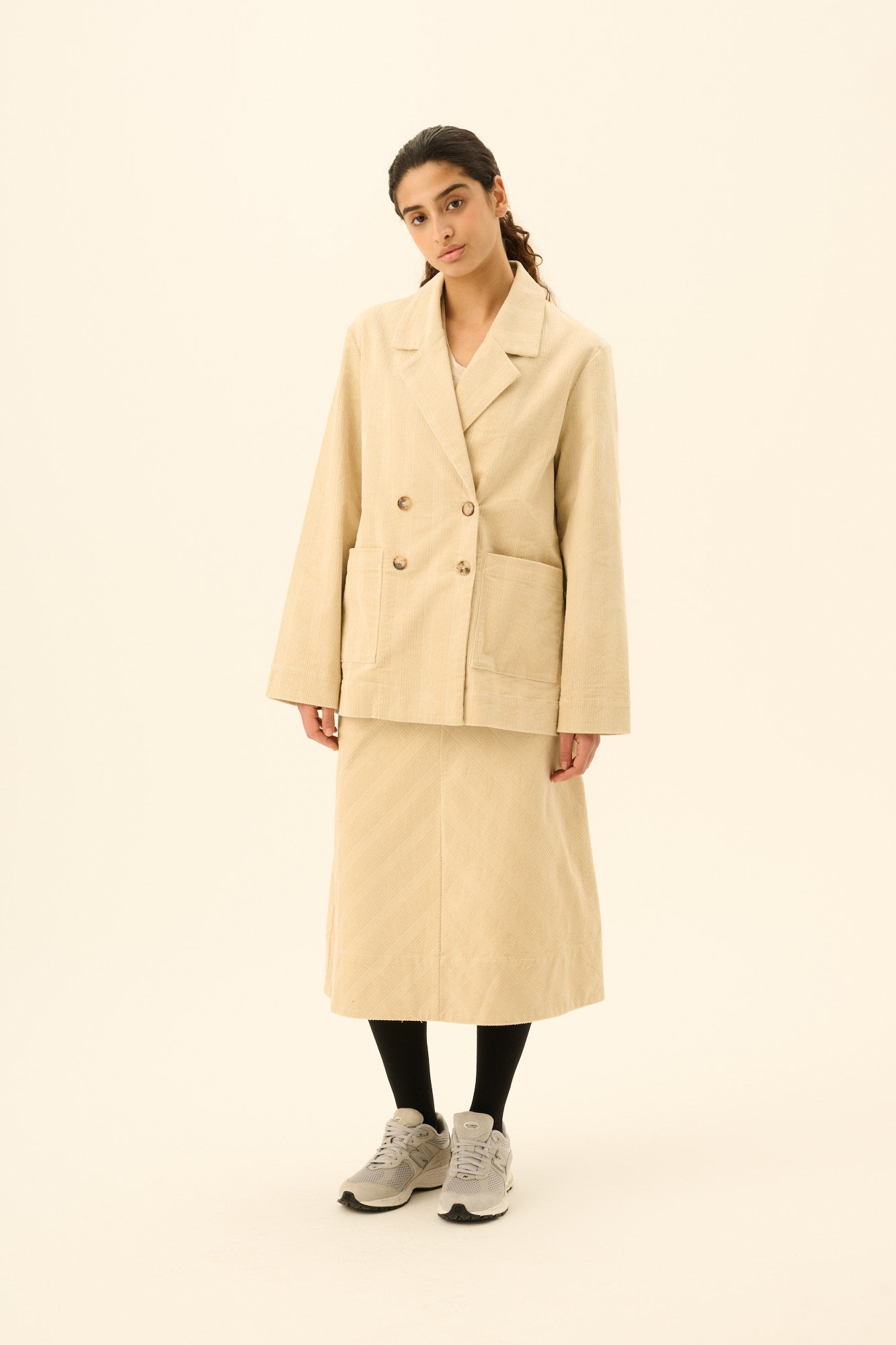 Rue de Tokyo CERSEI STRUCTURED CORDUROY Jackets EGGSHELL