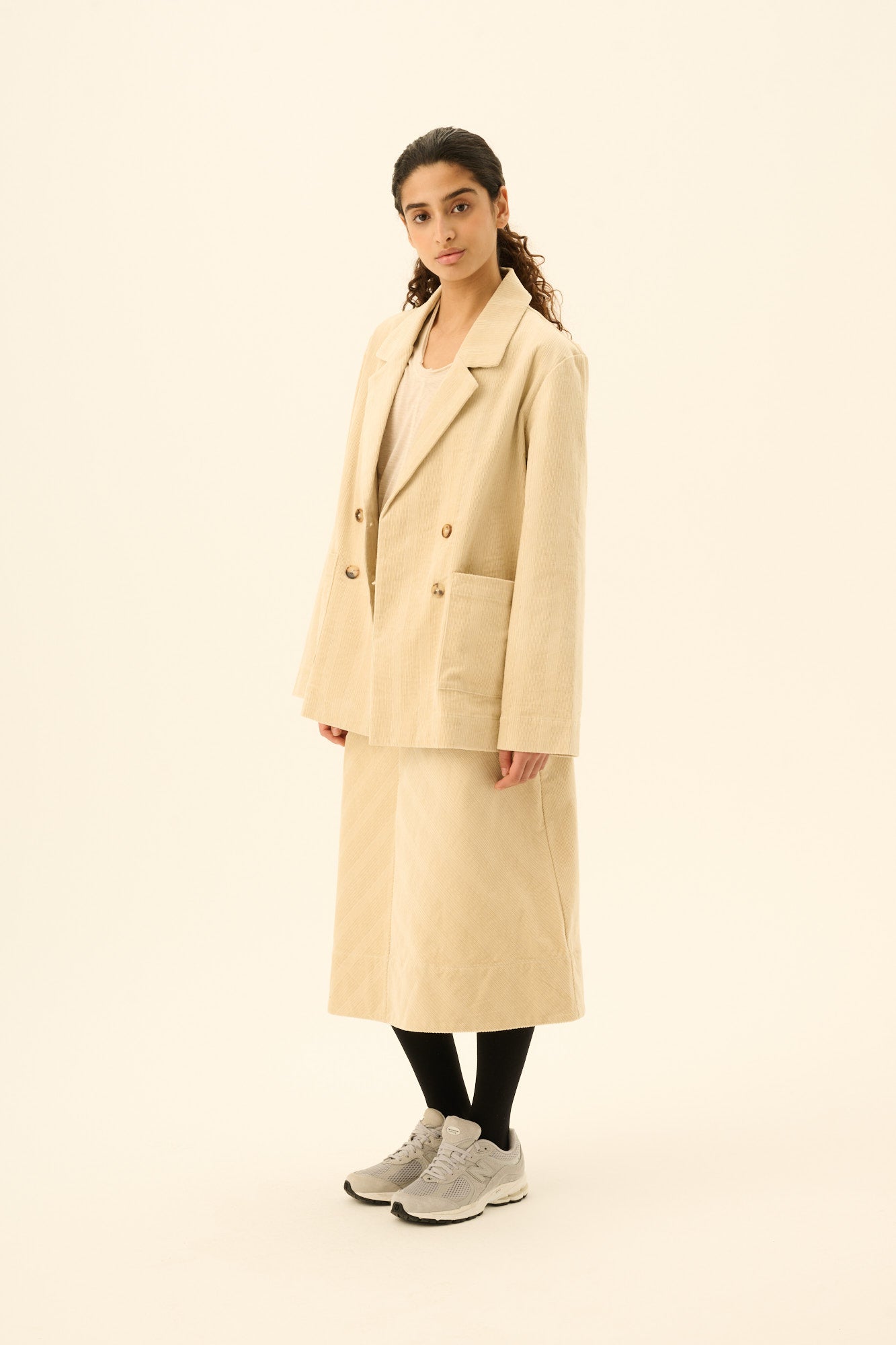 Rue de Tokyo CERSEI STRUCTURED CORDUROY Jackets EGGSHELL