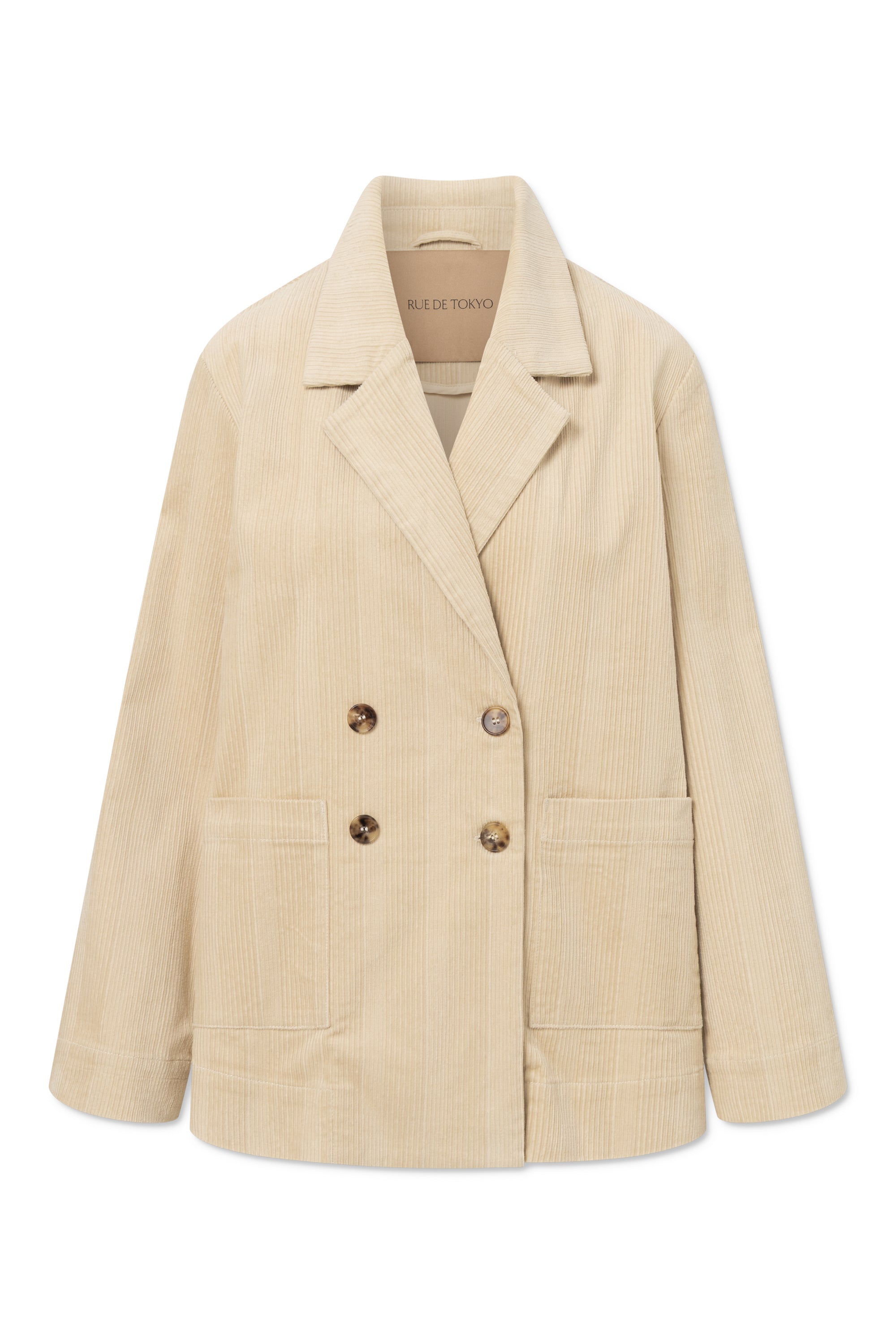 Rue de Tokyo CERSEI STRUCTURED CORDUROY Jackets EGGSHELL