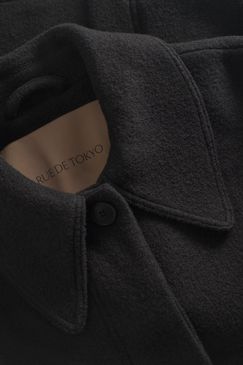 Rue de Tokyo CETTA HEAVY VIRGIN WOOL JACKETS BLACK