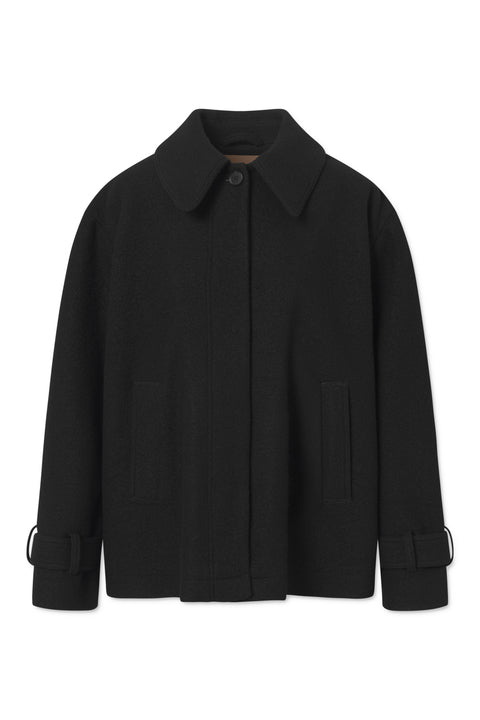 Rue de Tokyo CETTA HEAVY VIRGIN WOOL JACKETS BLACK